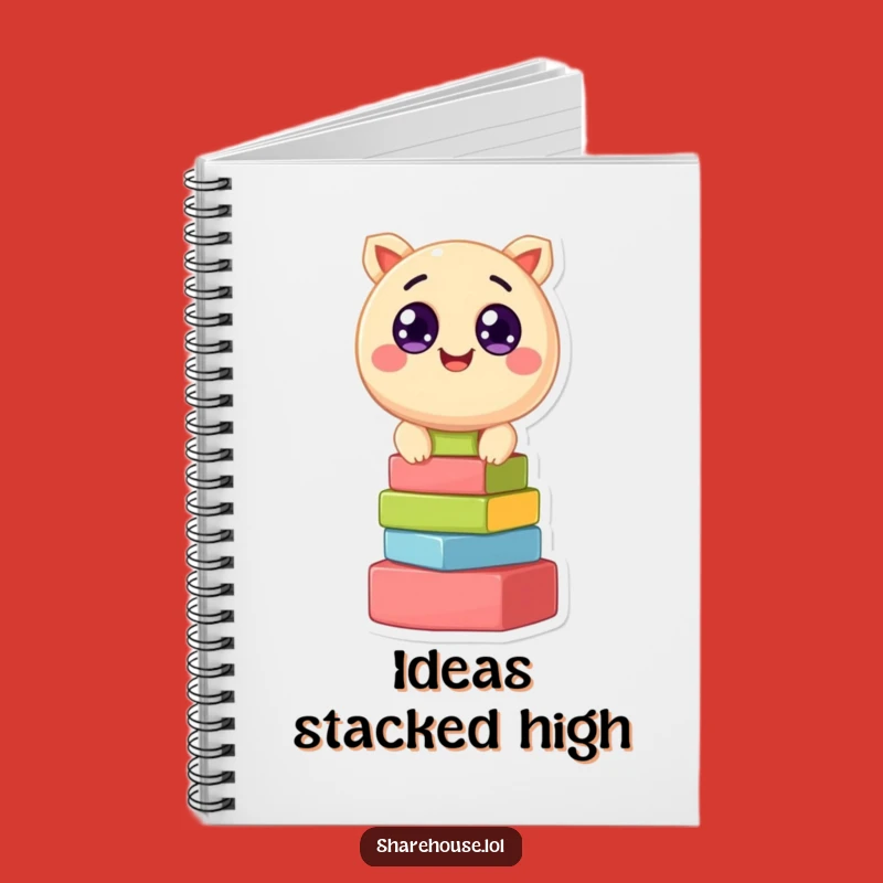 Funny Creature Stacking Blocks Notebook: Jot Down Ideas with Cheer